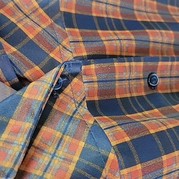 Vintage 1960's Donovan Galvani of Dallas Plaid Blouse size 12 - Picture 3 of 5